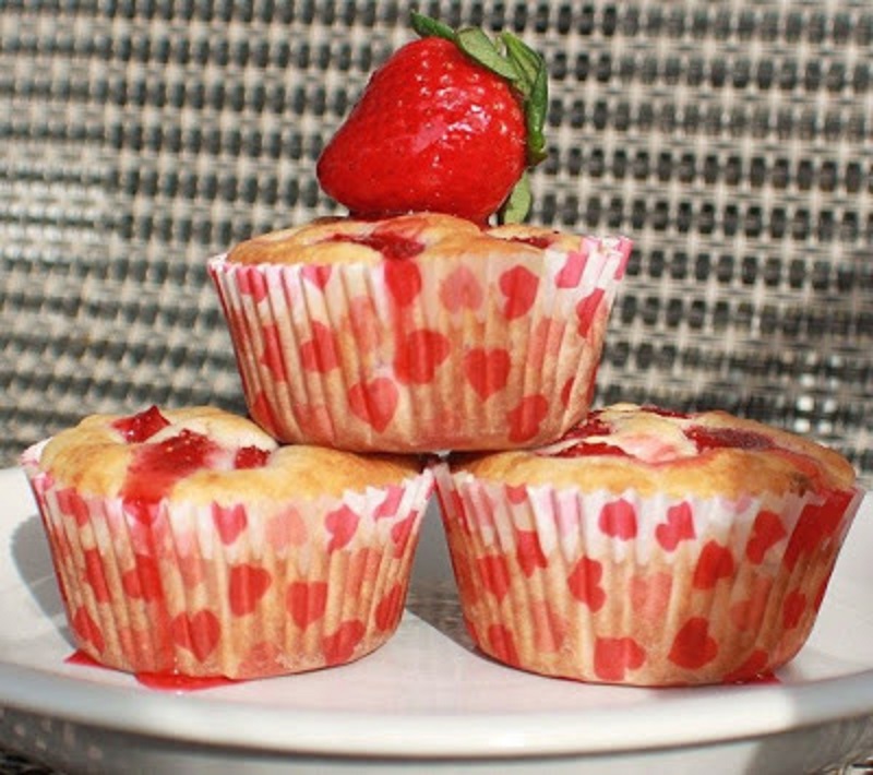 Valentine's Strawberry Cream Cheese Muffins What's Cookin' Italian