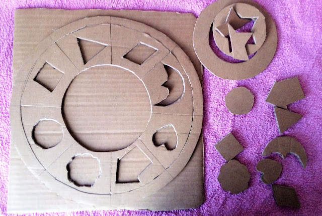 DIY dla dzieci: układanka geometryczna 