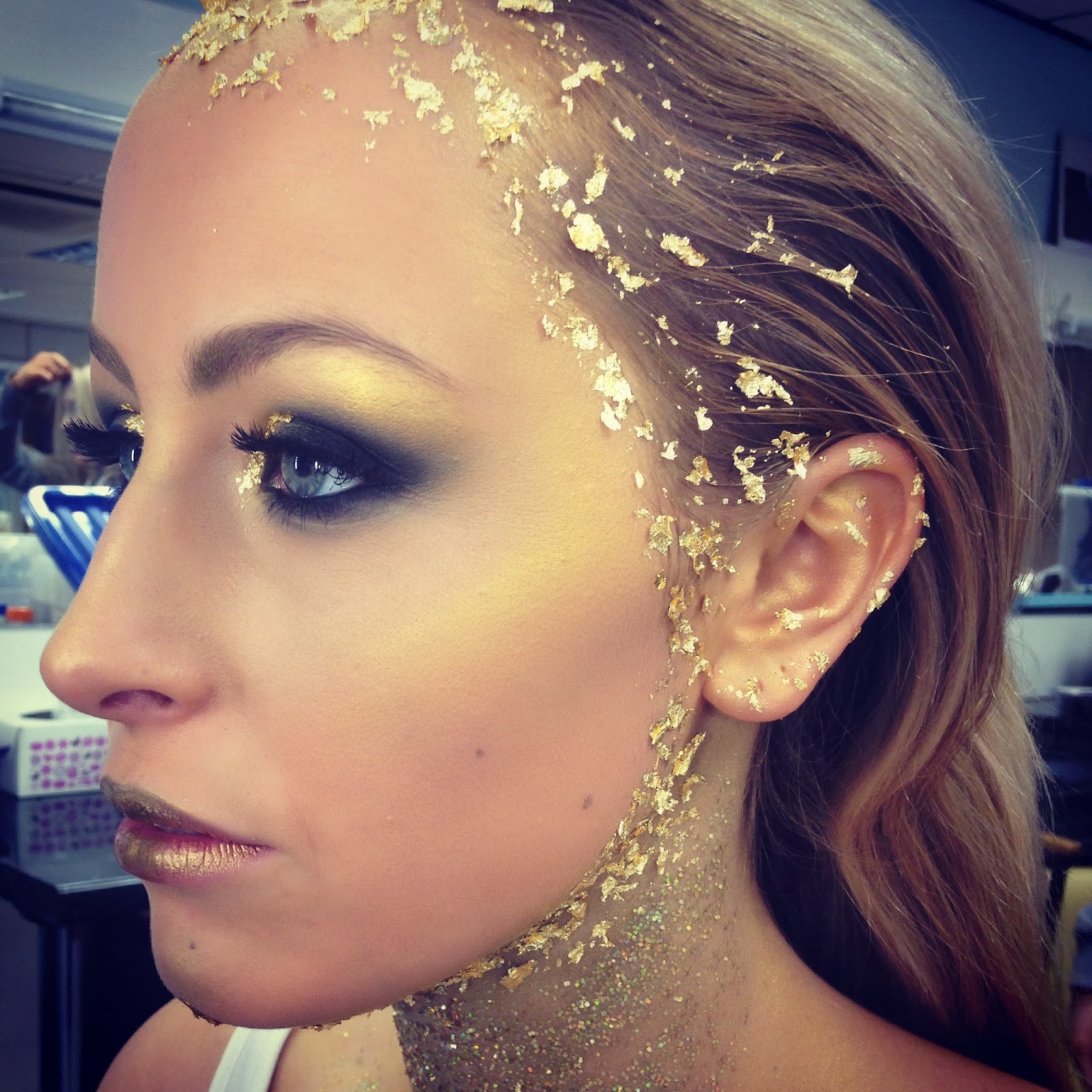 Alexandra Louise: Avant Garde…Gold Flake Makeup