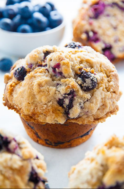 Jumbo Blueberry Crumb Muffins | Dessert Recipes