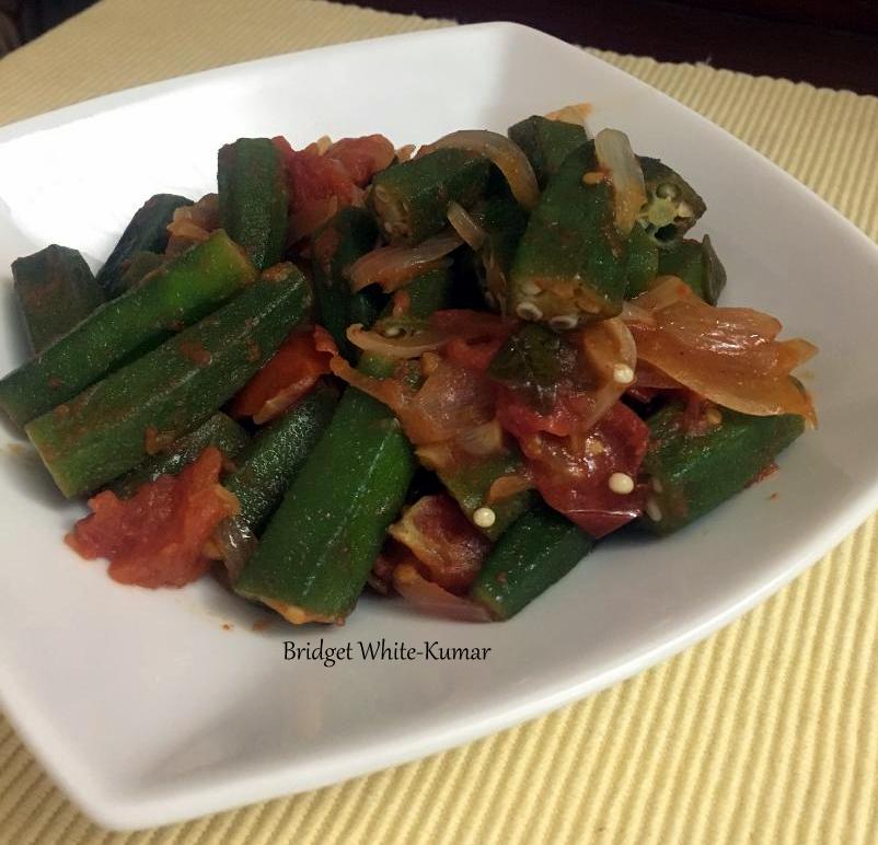ANGLOINDIAN CUISINE LADY’S FINGERS / OKRA AND TOMATOES
