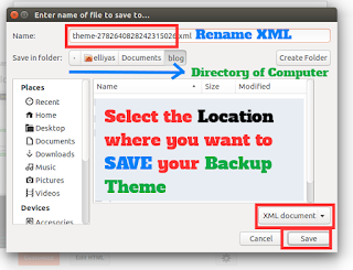 Download XML Blogger Theme to Computer Download XML Blogger Theme to Computer