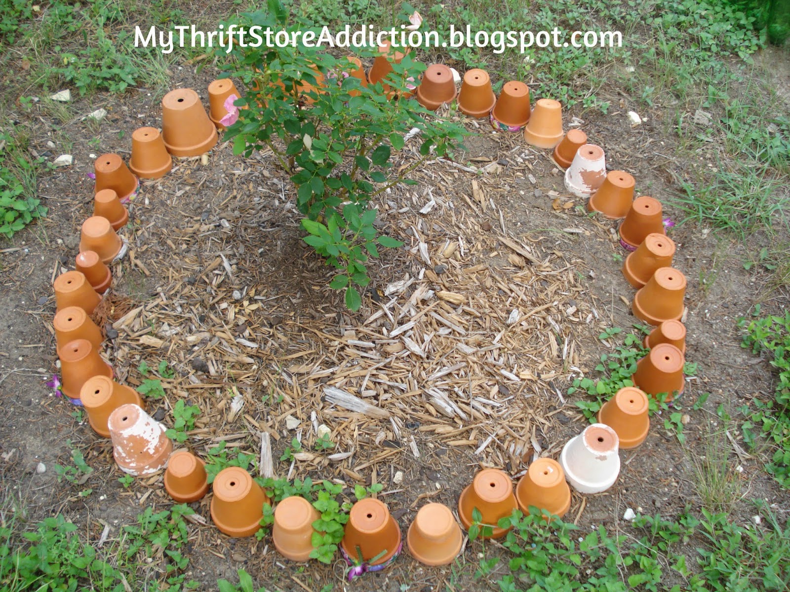 Flower pot garden border