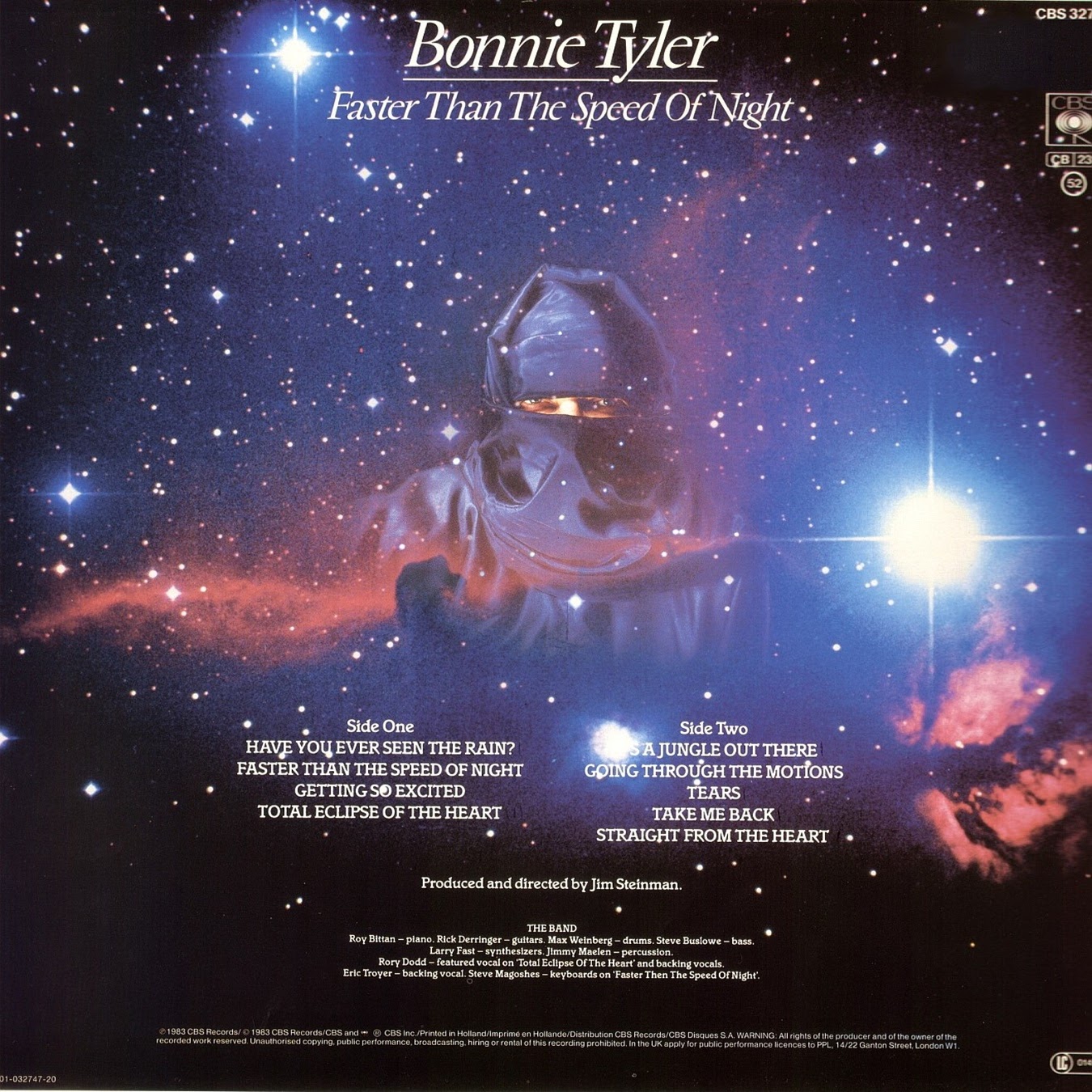 1983 Faster Than the Speed of Night Bonnie Tyler Rockronología