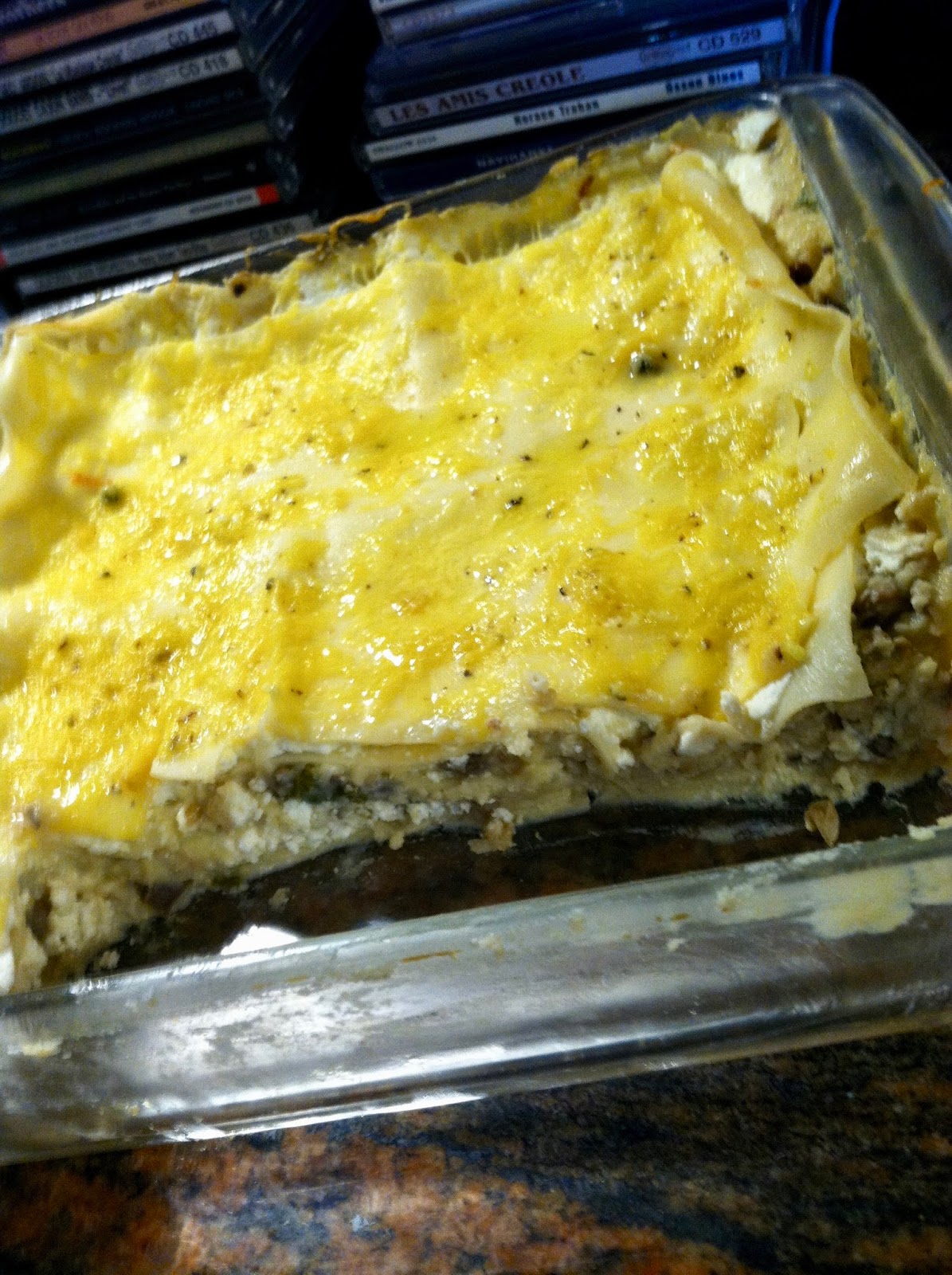 Slovenian Roots Quest Pierogi Lasagna Update, with Mushrooms and