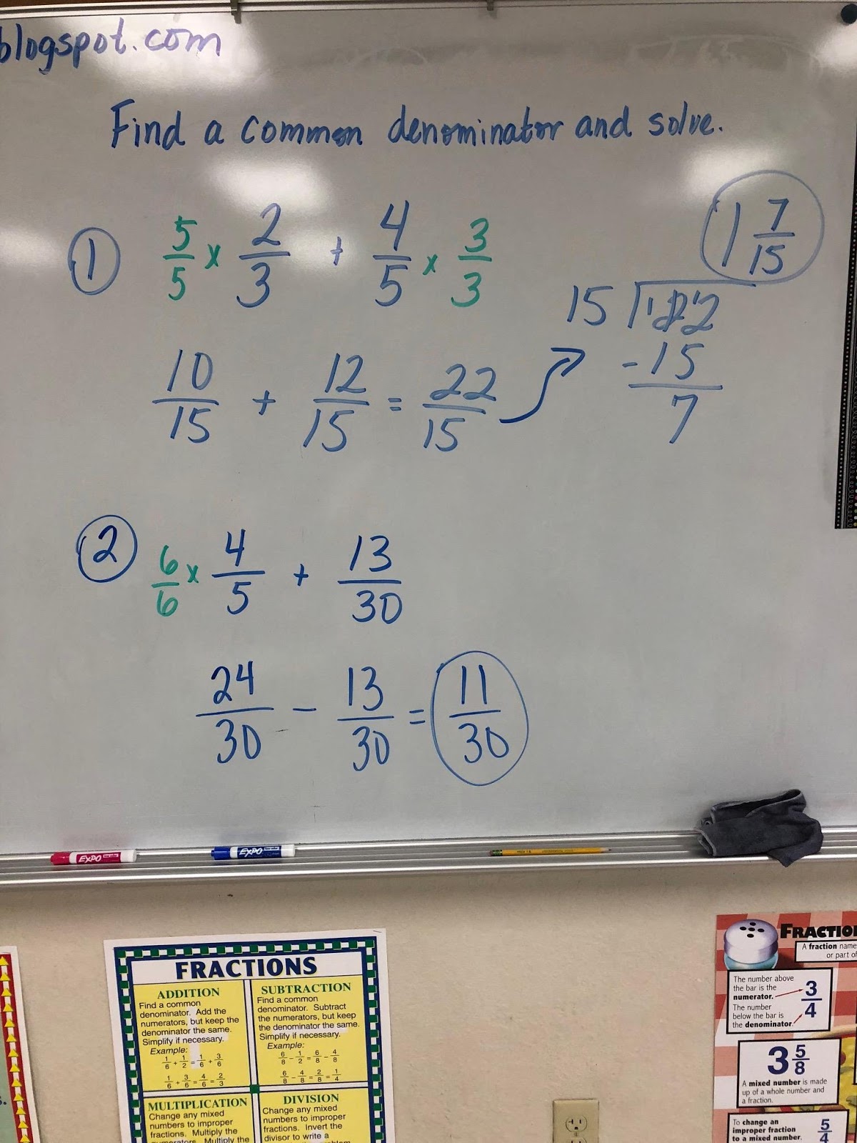 Mrs. Negron 6th Grade Math Class Notes on Equivalent fractions