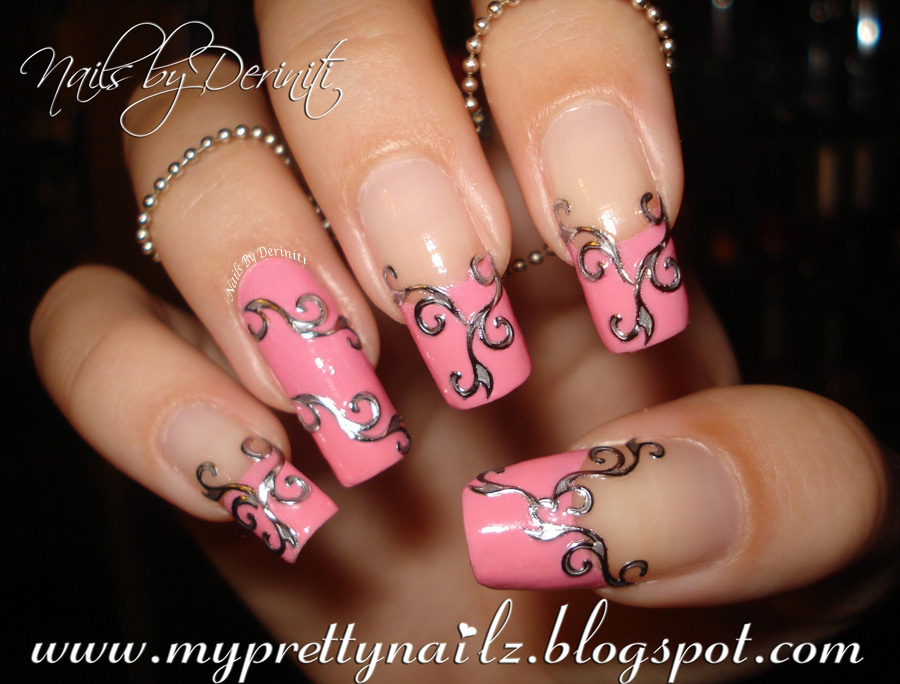 My Pretty Nailz Easy Elegant French Tips Nail Art Design, Video