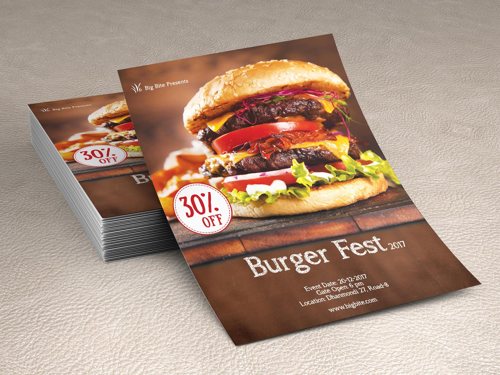 food flyer design