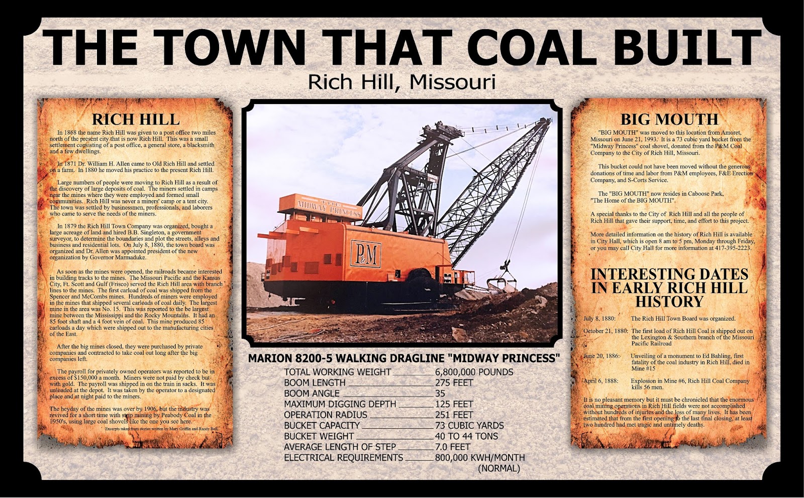 Rich Hill Missouri History May 2018