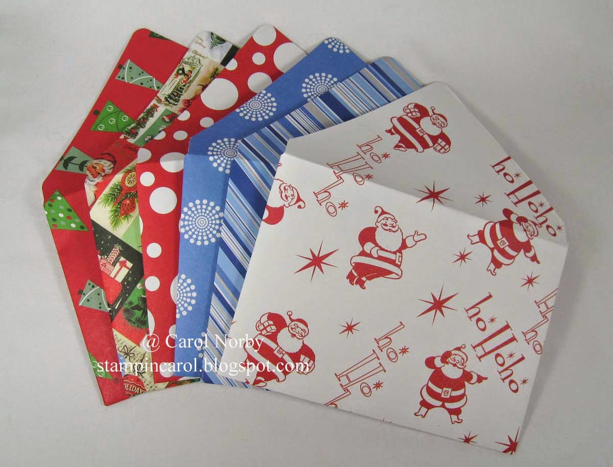 Stampin Carol: Christmas Envelopes