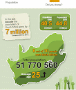 South Africa Population grew by 8 million to 51.7  million