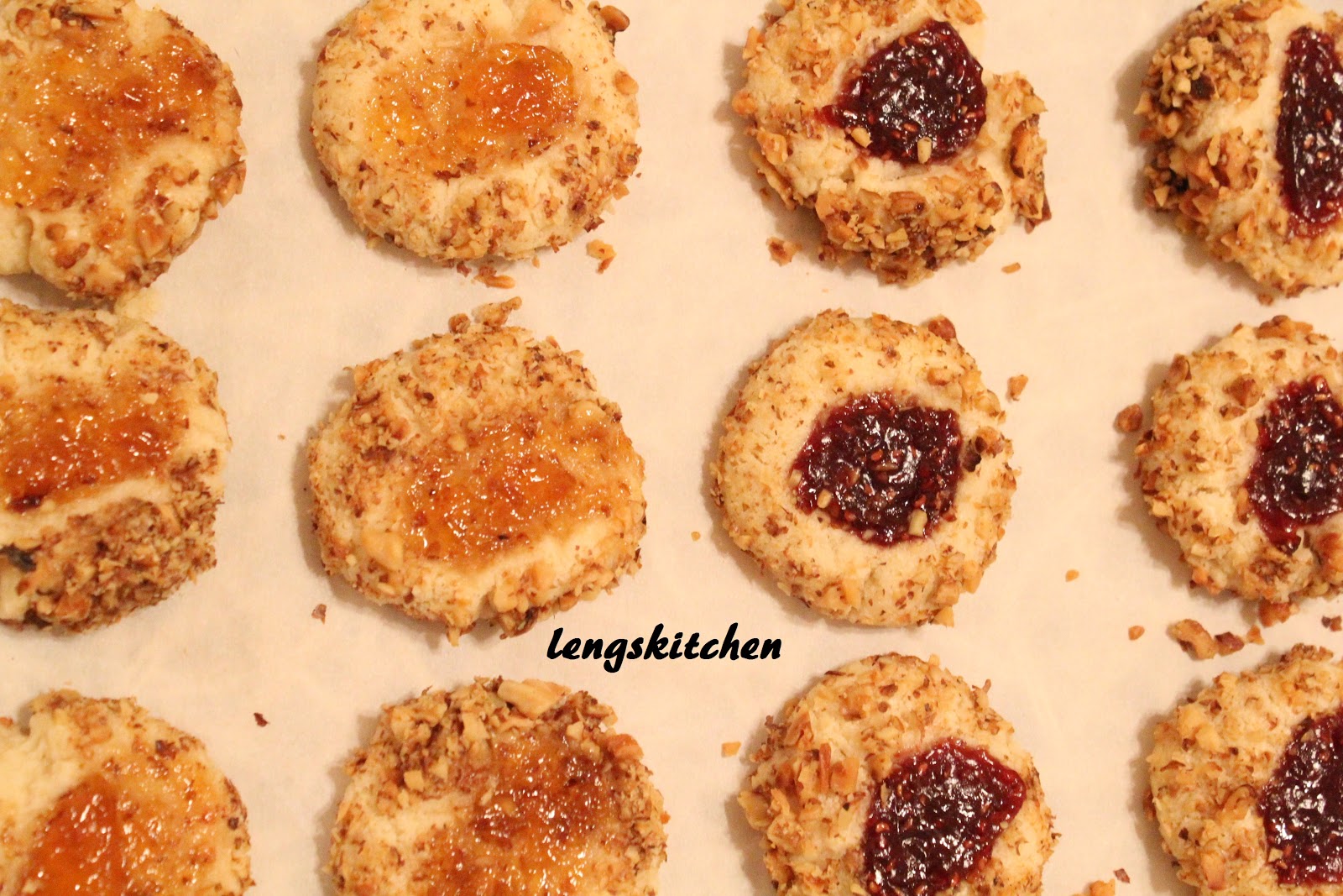 Kitchen Chaos Jam Thumbprint Cookies