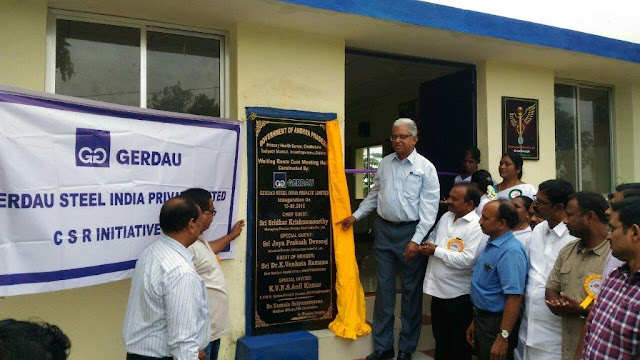 Gerdau contributes to improvisation of infrastructure at the Chukkalur Primary Health centre 