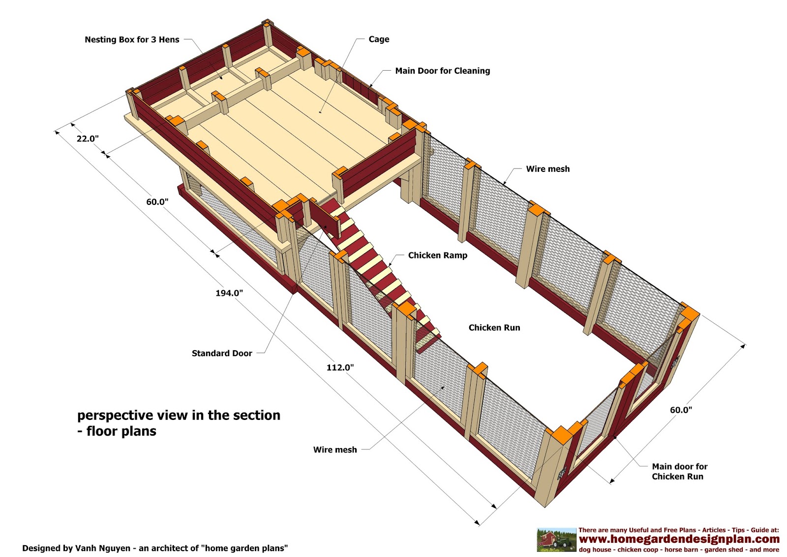 for chick coop: 5 x 8 chicken coop plans