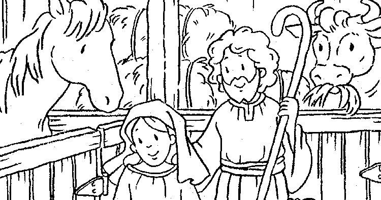 Nacimientos Navideños para Colorear, parte 1 - IMÁGENES PARA WHATSAPP