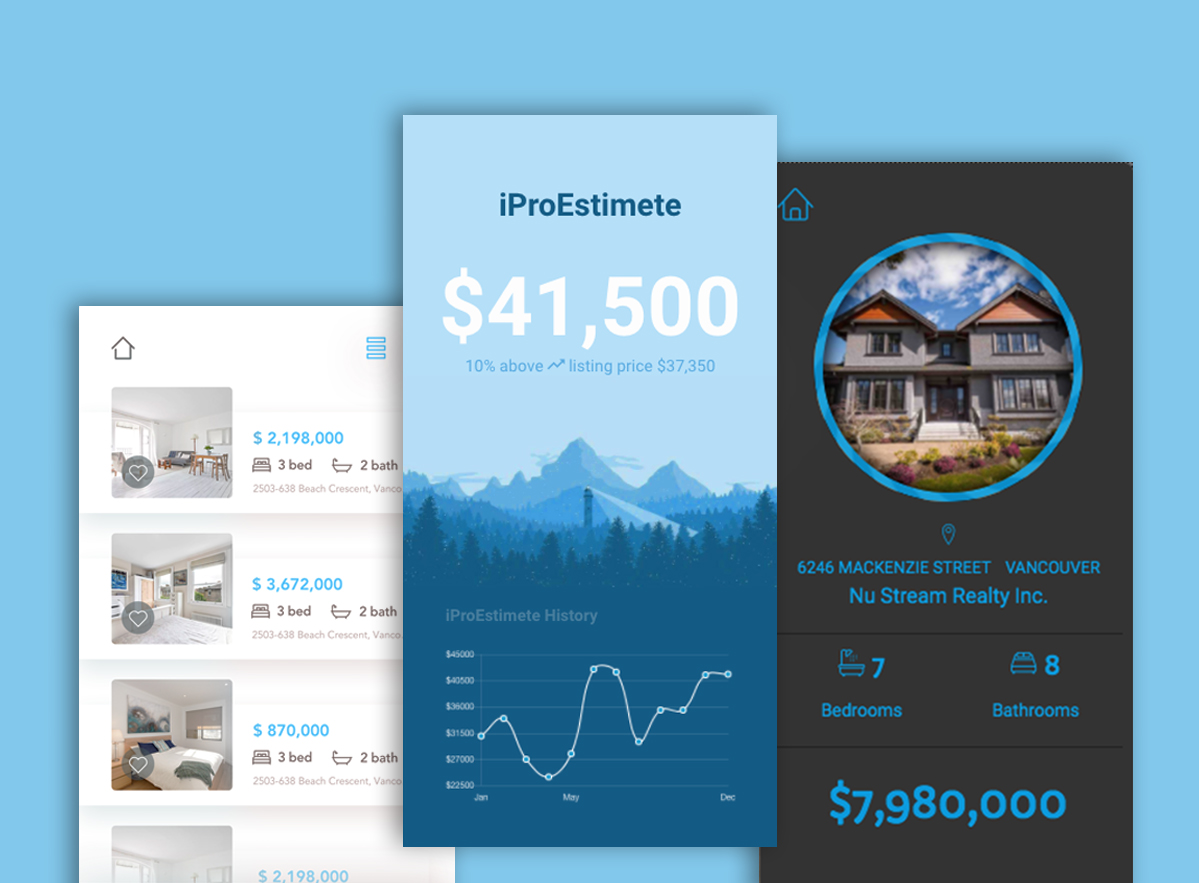 Real Estate Estimate App Design