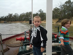 On board the Paddlesteamer