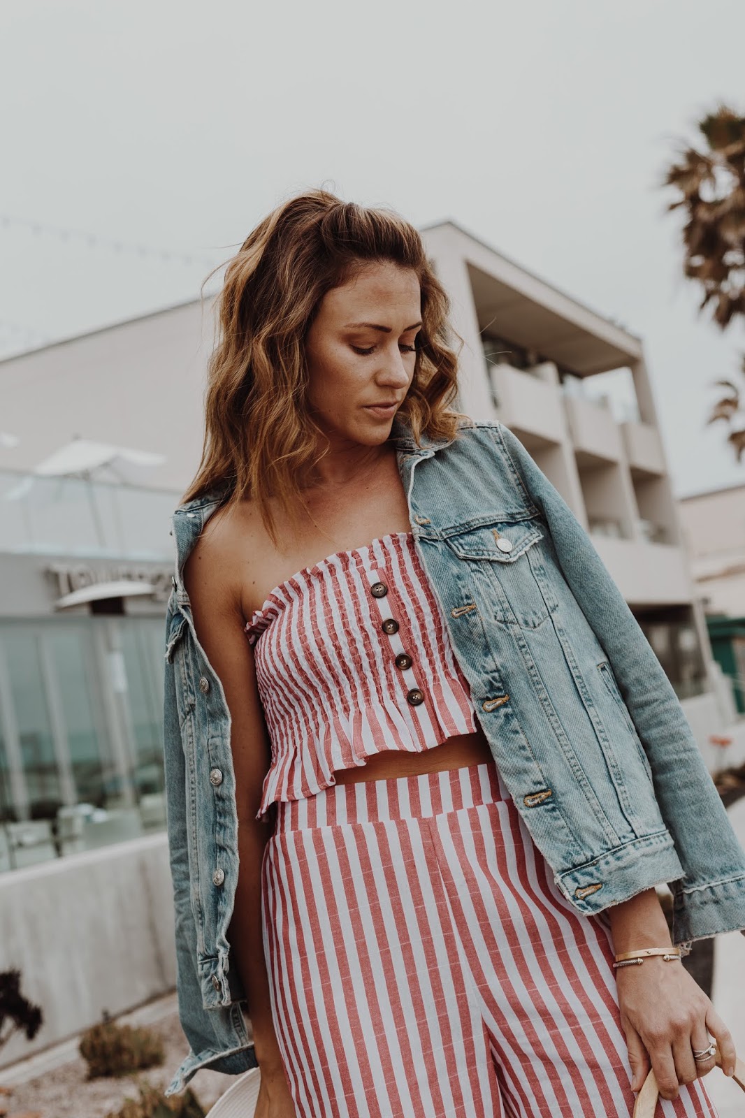 Striped Two Piece Set featured by popular Colorado fashion blogger, Leah Behr