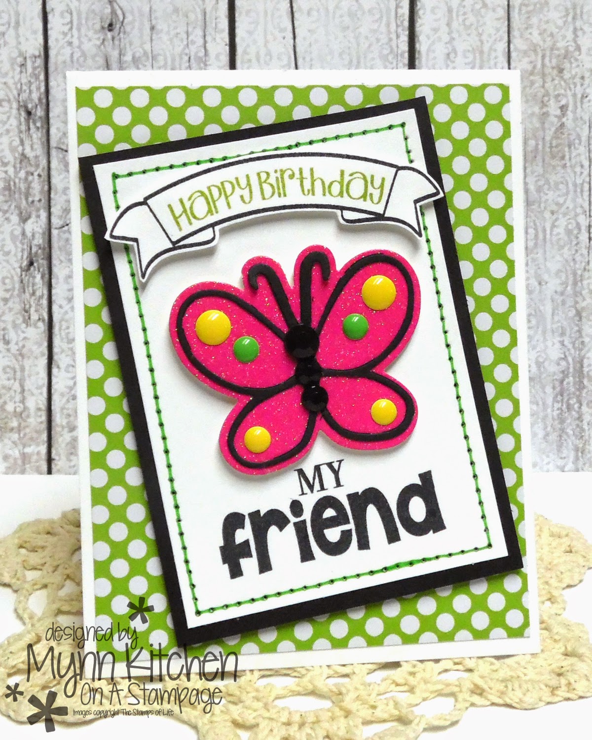 On A Stampage... The Stamps of Life Butterfly Birthday