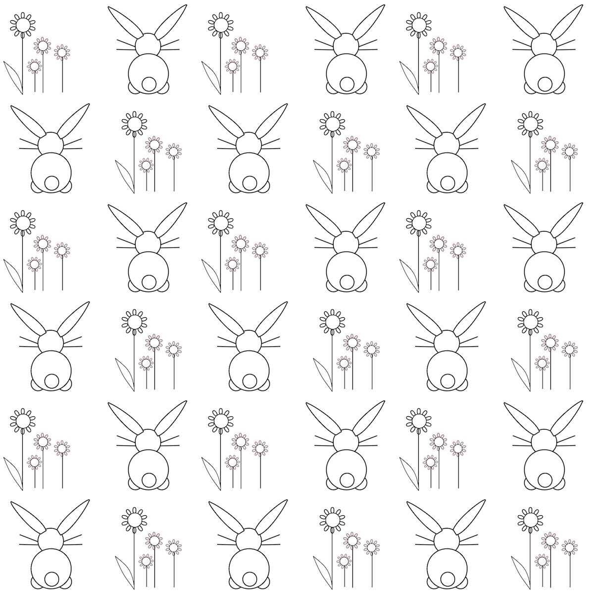 Free digital bunny nursery scrapbooking paper - ausdruckbares  Geschenkpapier - freebie