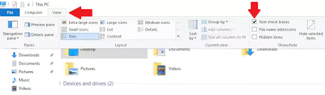 Cara Menghilangkan Check Box Select Item di Windows 10