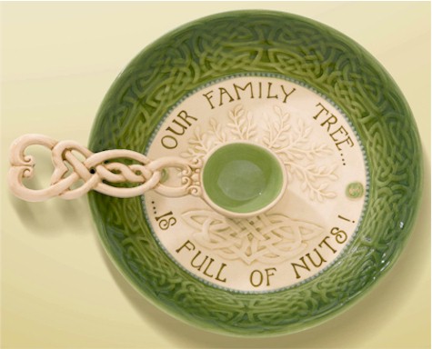 Grasslands Road Our Family Tree is Full of Nuts Celtic Bowl 1.5 x 7