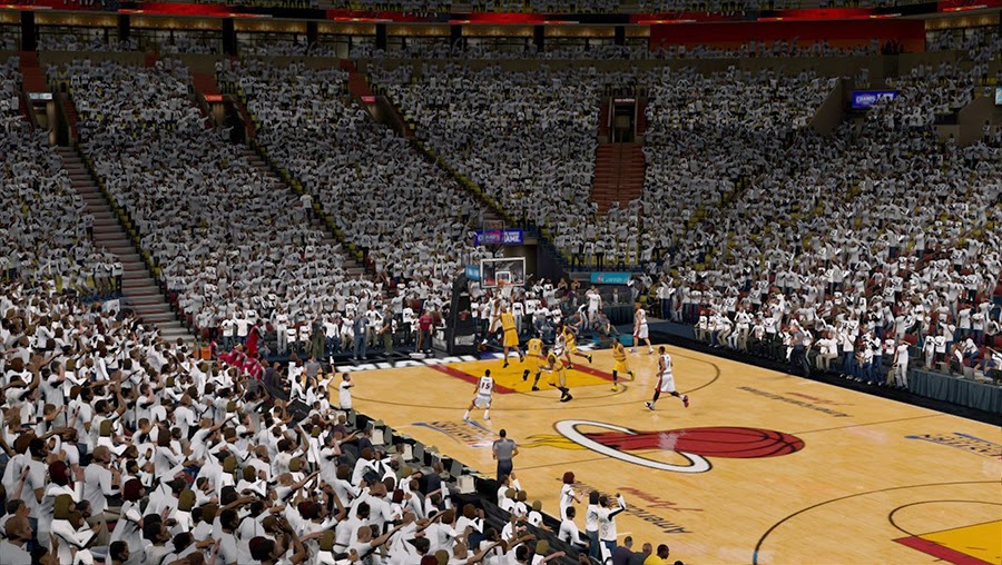 NBA 2K14 Playoffs Court Mod - Miami Heat
