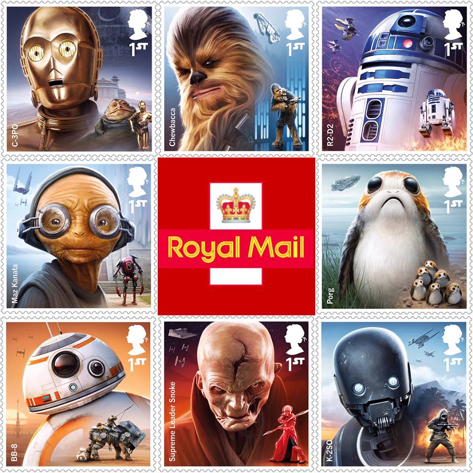 Royal Mail Unveils New Set Of Star WarsThemed Stamps The Star Wars