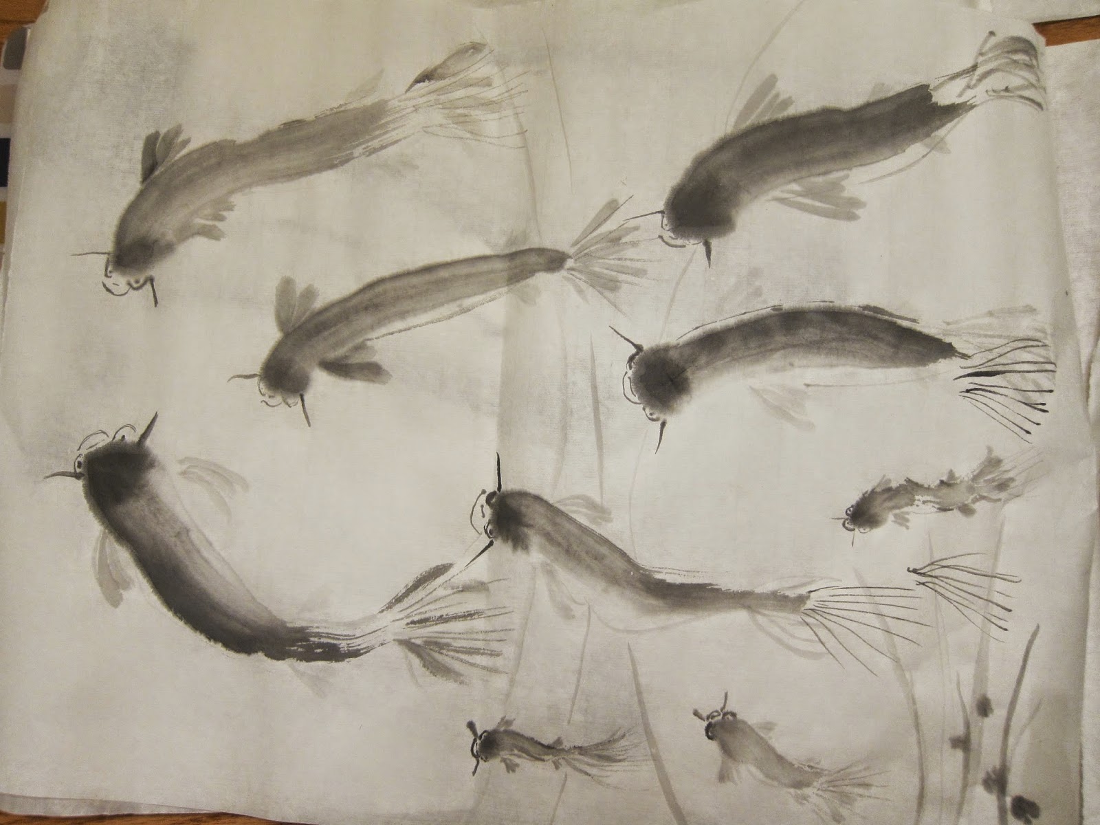 The Constant Crafter Sumie Class with Master Yuming Zhu Koi FIsh