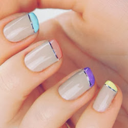 nail creative french manicure nails designs tips tip polish colorful easy gel beauty unas para verano pastel primavera frances colores