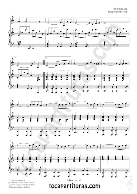  Partitura Jpg de Piano de la composición A mi manera canción Easy Sheet Music My way for pianists