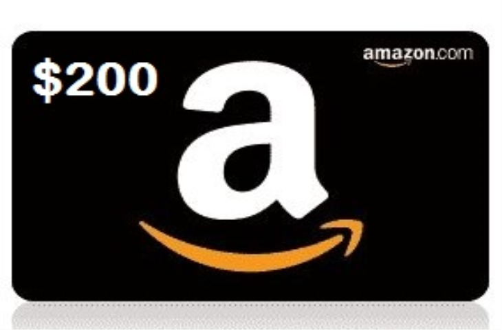 200 Amazon Gift Card giveaway