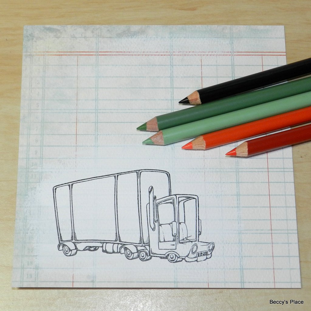 Beccy's Place Tutorial Stamping on Patterned Paper