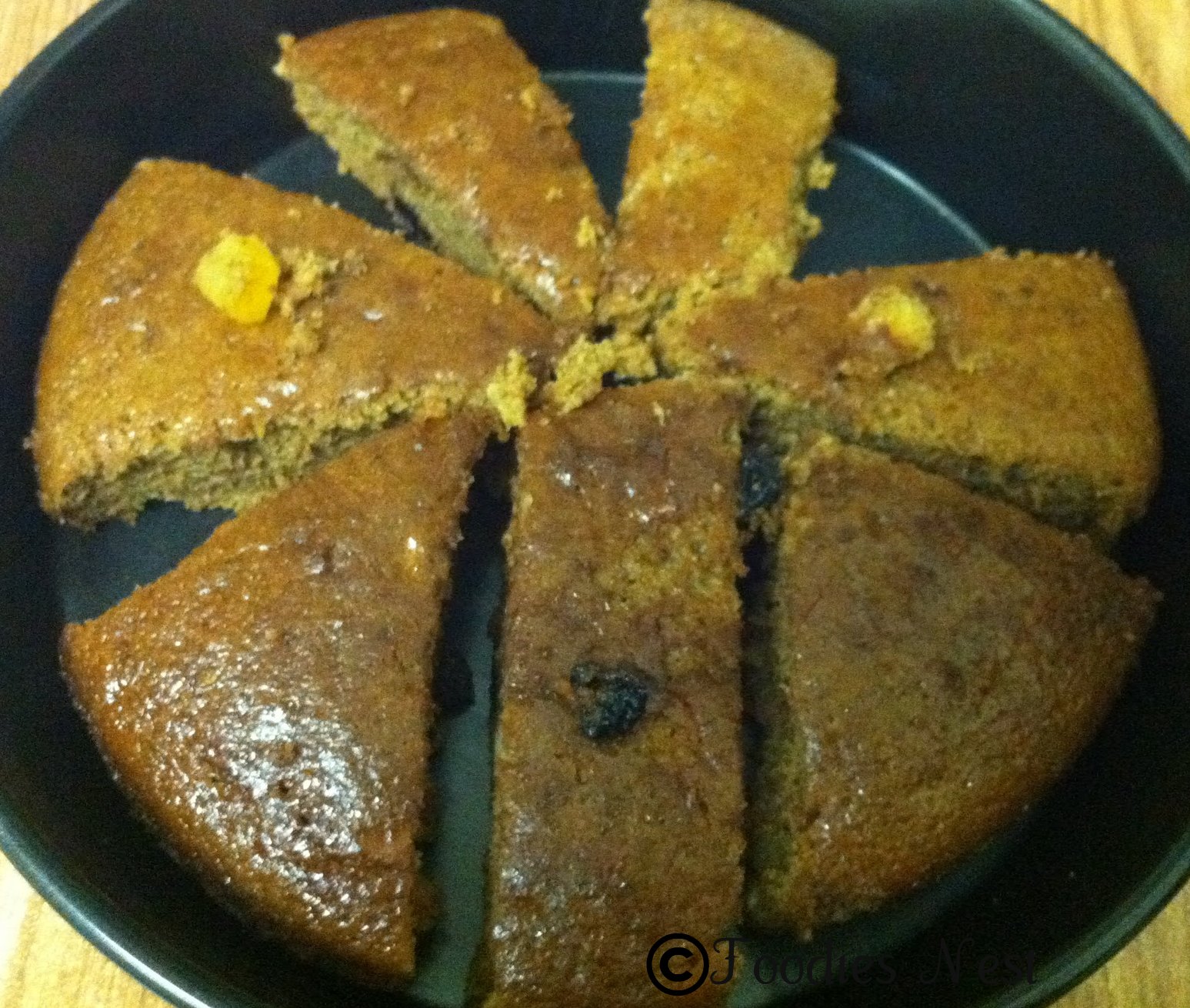 Foodies Nest BananaBrown Sugar Plum Round Cake