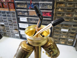 pull lamp cluster table chain repair brass wire sockets nuts parts examined clusters various plug chains wanted customer