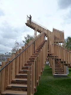 In 2013 we had a walk up, down and around the 'Endless Stair' that was part of the London Design Festival and designed by dRMM Architects, 2013, supported by the American Hardwood Export Council