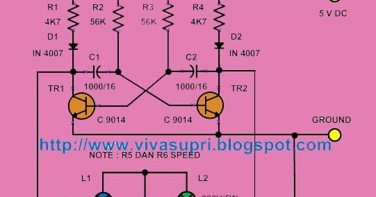 Kreasi Elektronika Lampu Kelap Kelip Ac 220 V