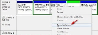 Cara memperbesar ukuran partisi hardisk di windows 7