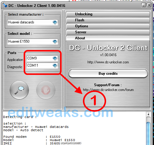 irregular Vacant Submerged Unlock / Flash Huawei Modem E1550 and Others with 0 Unlock attempts left -  EDITWEAKS