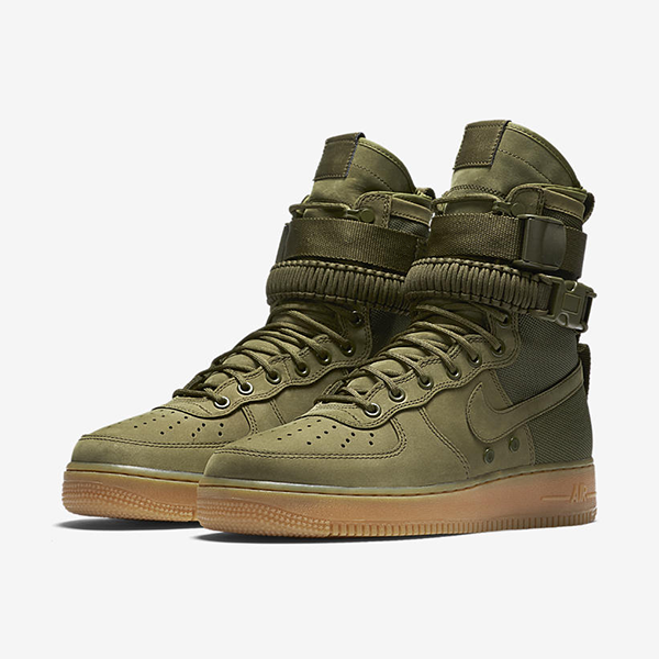 olive green air force 1 high top