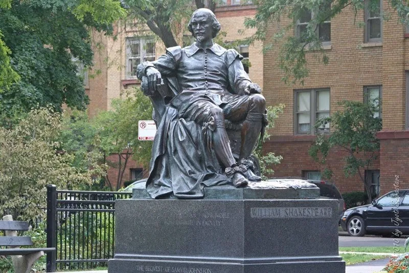 William Shakespeare statue in Lincoln Park, Chicago - William Ordway Partridge, 1893