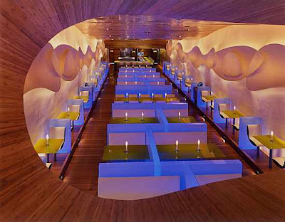 Modern Japanese Restaurant Interior Design by Karim Rashid