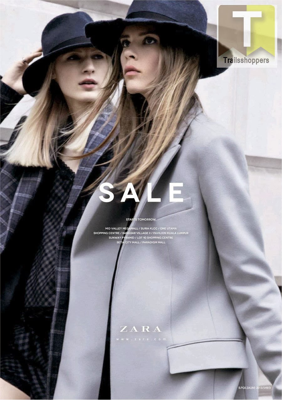Zara Sale starts 27 December 2013 Online Malaysia Sale