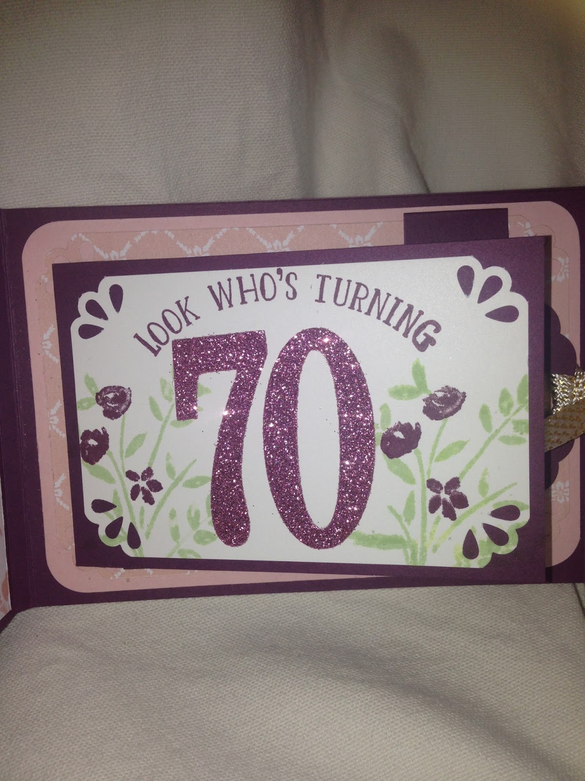 Stamping Every Day Mini Scrapbook for a 70th Birthday