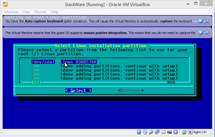 tentang komputer dan jaringan: cara menginstal slackware di virtualbox