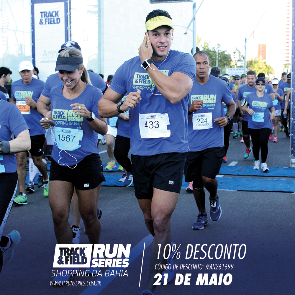 Inscrições para Track&Field Shopping da Bahia com 10 de desconto