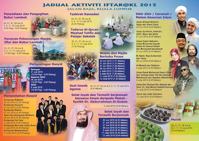 Program Iftar@2015 Jalan Raja Kuala Lumpur | Festival Ramadan