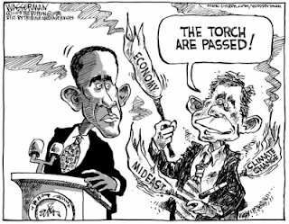  obama bush cartoon 