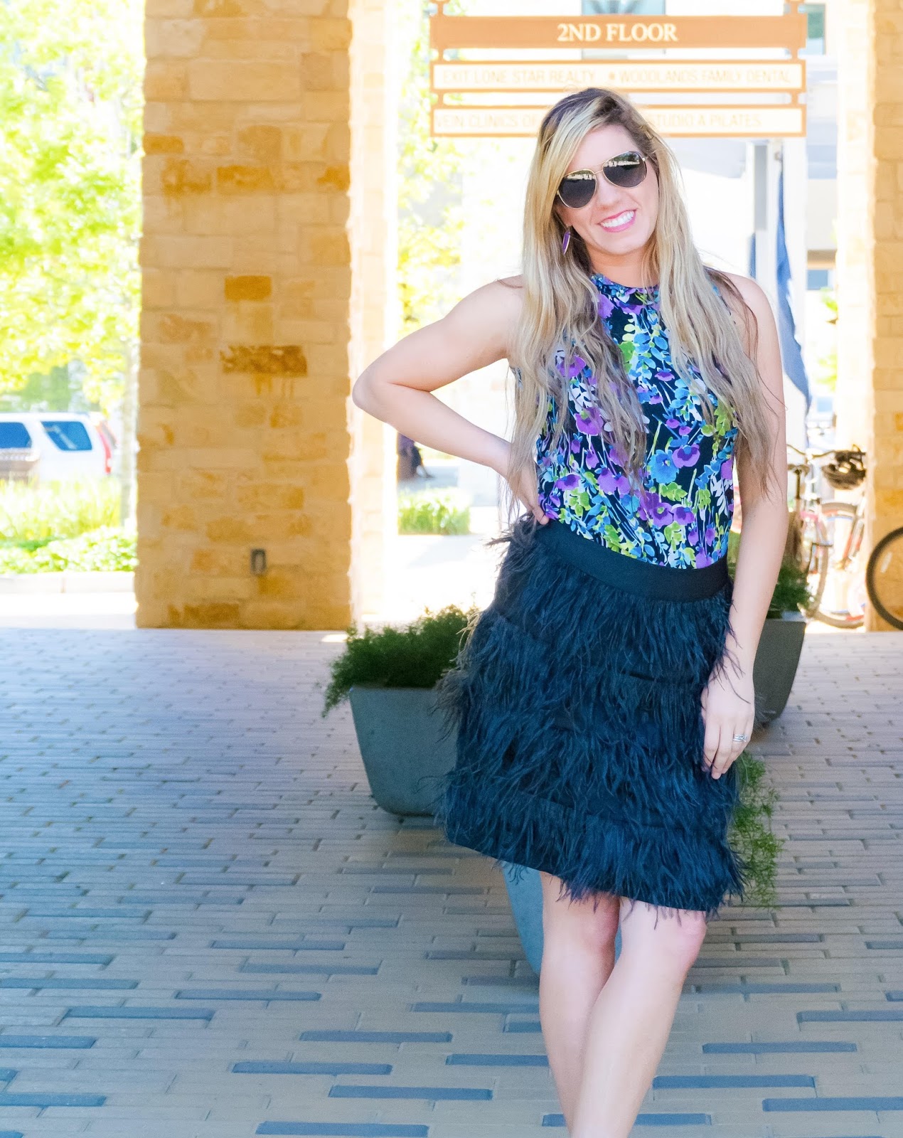 How to wear a feathered skirt Girls Night out The Ashmores Blog