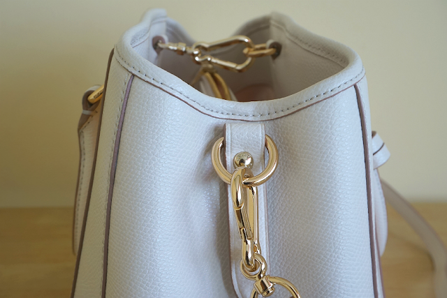 COACH Margot Carryall Handbag in Bicolor Crossgrain Leather (STYLE F34853)